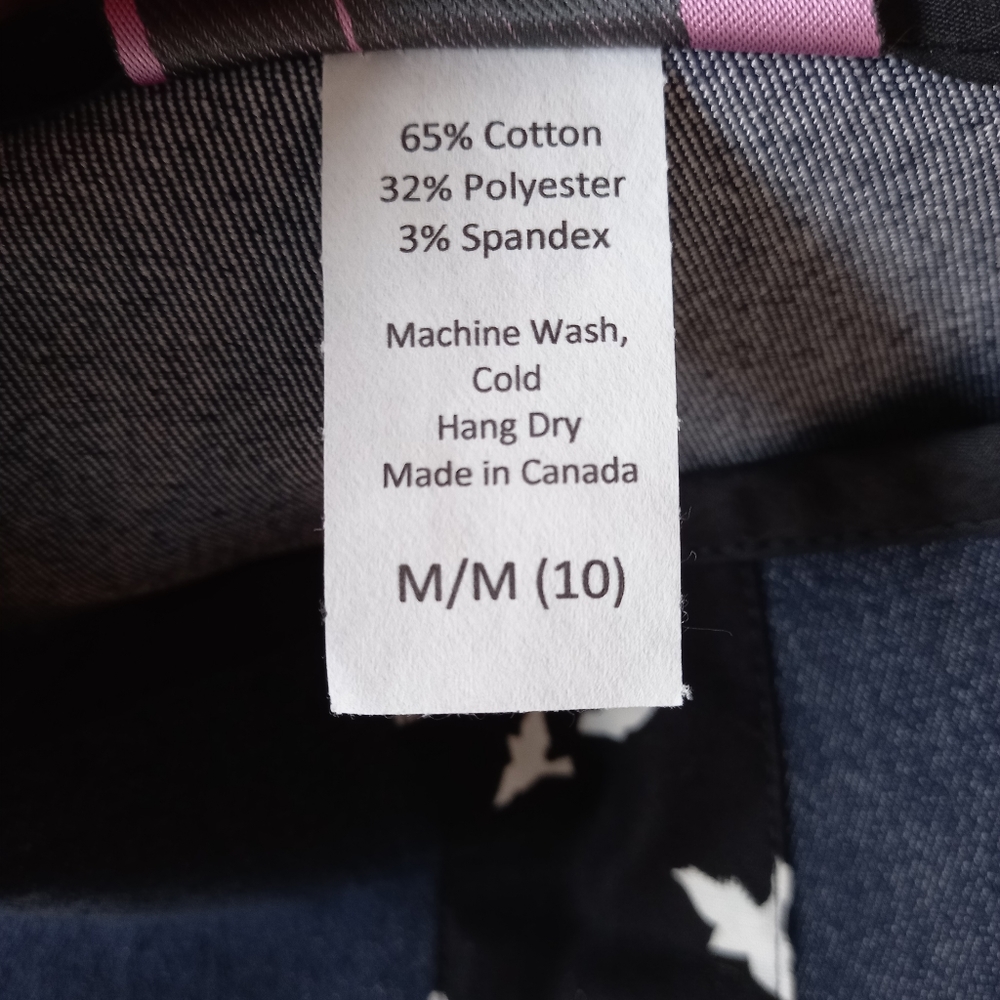 Handmade Navy skirt with birds decal - Picture 4 of 5